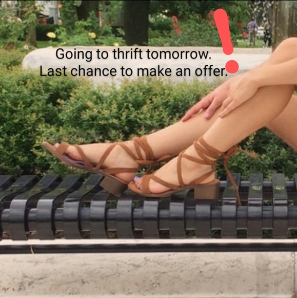 Like New! Steve Madden Abagael Lace Up Heels - Picture 1 of 8